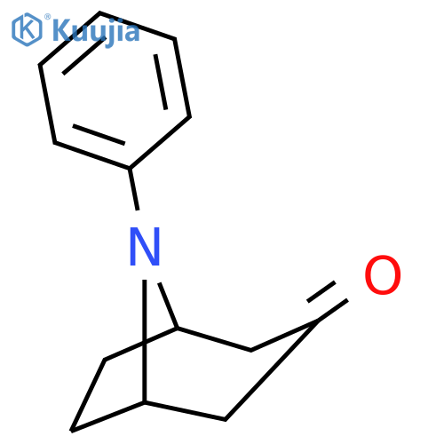 8-phenyl-8-azabicyclo[3.2.1]octan-3-one structure