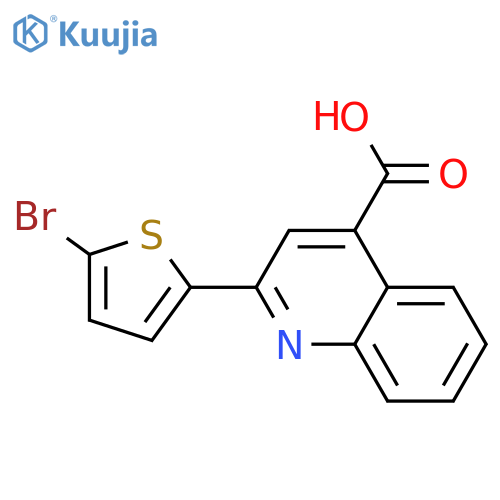 2-(5-Bromo-2-thienyl)quinoline-4-carboxylic acid structure