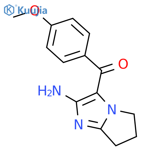 3-(4-methoxybenzoyl)-5H,6H,7H-pyrrolo1,2-aimidazol-2-amine structure