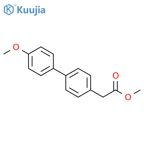 methyl 2-[4-(4-methoxyphenyl)phenyl]acetate structure