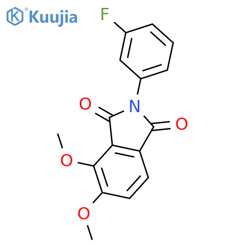 2-(3-fluorophenyl)-4,5-dimethoxy-2,3-dihydro-1H-isoindole-1,3-dione structure