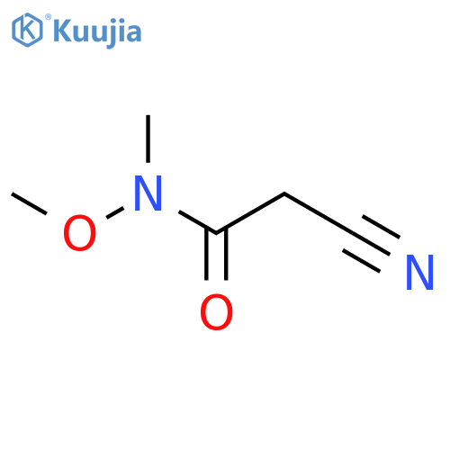 2-cyano-N-methoxy-N-methylacetamide structure