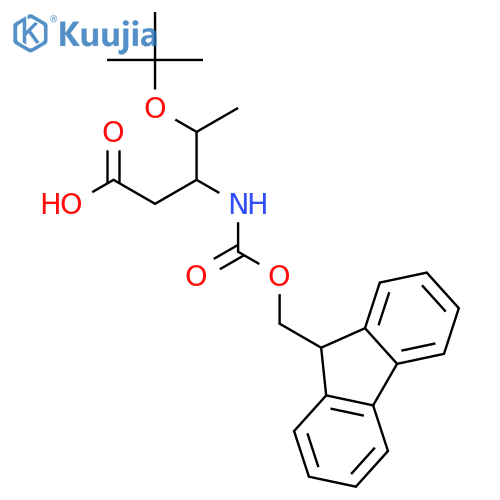 Fmoc-l-β-homothreonine(otbu) structure