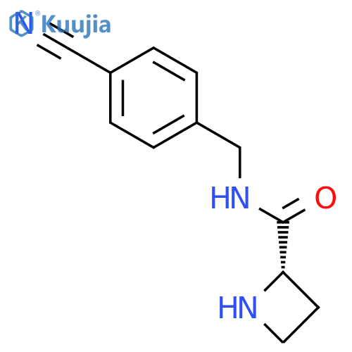 N-(4-Cyanobenzyl)-2-L-azetidinecarboxamide structure