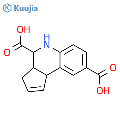 3a,4,5,9b-Tetrahydro-3H-cyclopentacquinoline-4,8-dicarboxylic Acid (CCX 1959) structure