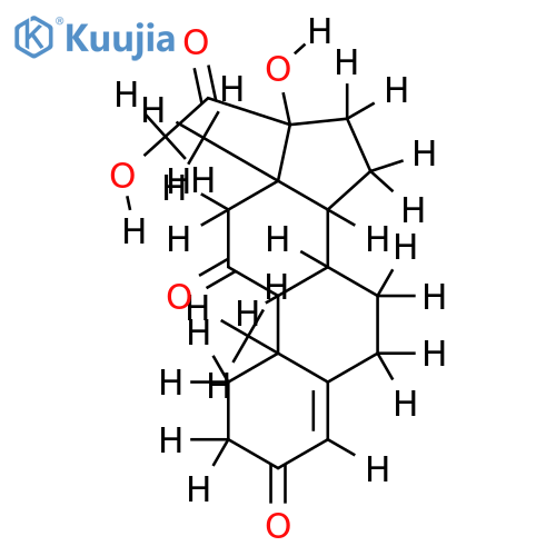 (17betaOH)-17,21-Dihydroxypregn-4-ene-3,11,20-trione structure