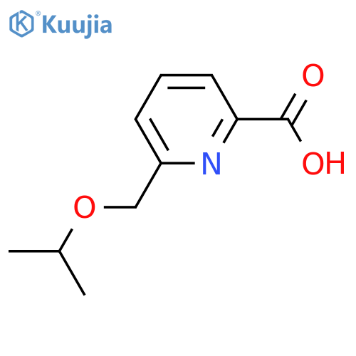 6-(propan-2-yloxy)methylpyridine-2-carboxylic acid structure