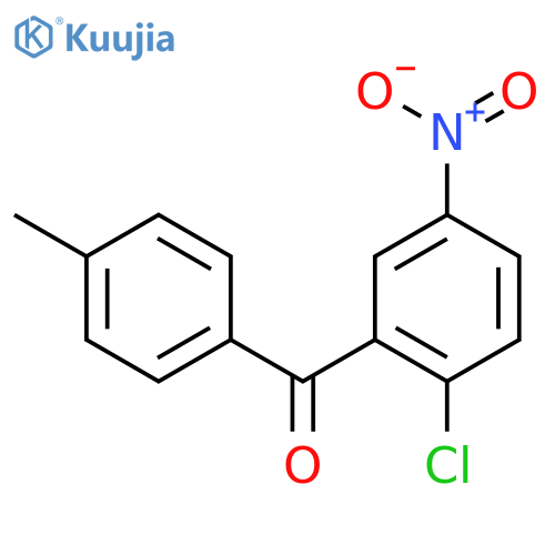 (2-Chloro-5-nitrophenyl)(4-methylphenyl)methanone structure