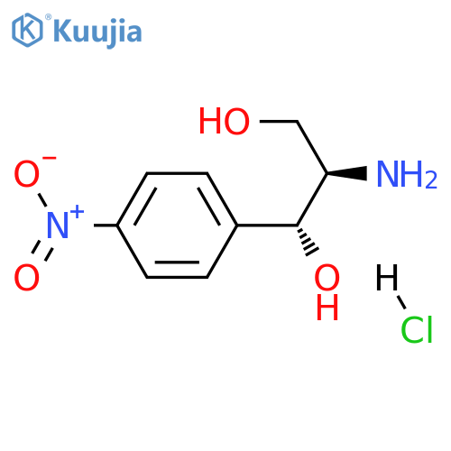 (1R,2R)-2-amino-1-(4-nitrophenyl)propane-1,3-diol hydrochloride structure