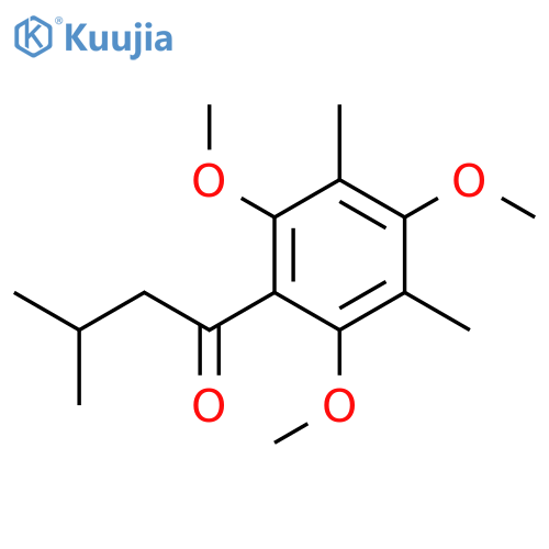 3-methyl-1-(2,4,6-trimethoxy-3,5-dimethylphenyl)butan-1-one structure
