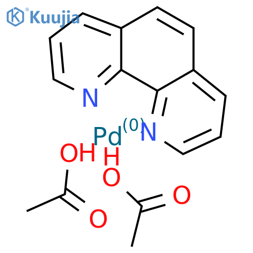 Diacetato(1,10-phenanthroline)palladium(II) structure