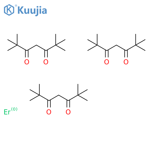 Erbium,tris(2,2,6,6-tetramethyl-3,5-heptanedionato-kO3,kO5)-, (OC-6-11)- structure