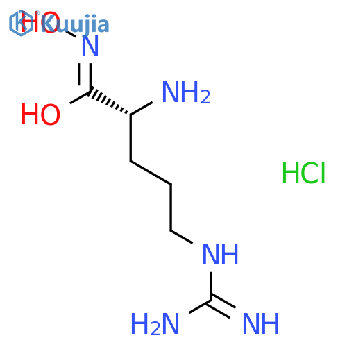 (S)-2-Amino-5-(aminoiminomethyl)amino-N-hydroxy-hydrochloride-pentanamide structure