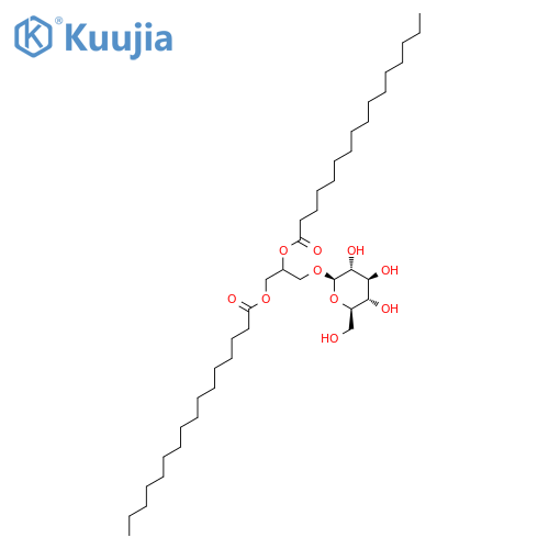1,2-dipalmitoyl-3-O-(beta-D-glucopyranosyl)-rac-glycerol structure