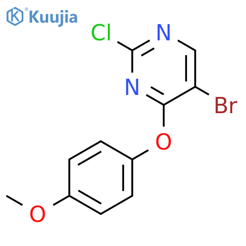 5-Bromo-2-chloro-4-(4-methoxyphenoxy)pyrimidine structure