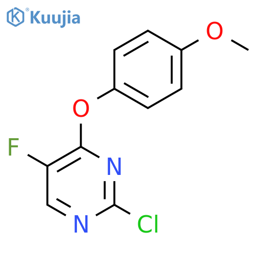2-chloro-5-fluoro-4-(4-methoxyphenoxy)pyrimidine structure