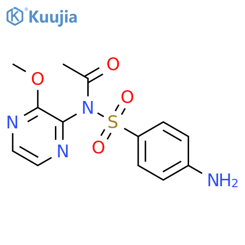 Acetamide,N-[(4-aminophenyl)sulfonyl]-N-(3-methoxy-2-pyrazinyl)- structure