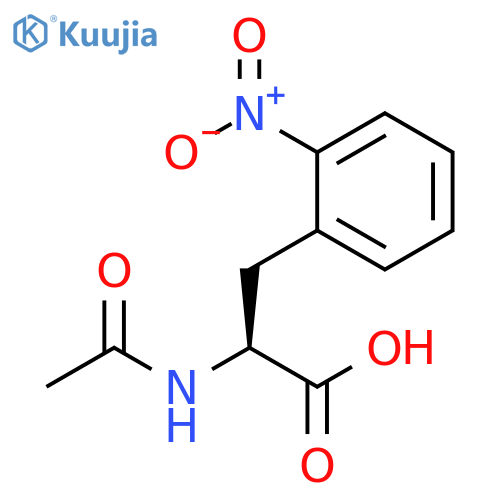 (2S)-2-acetamido-3-(2-nitrophenyl)propanoic acid structure