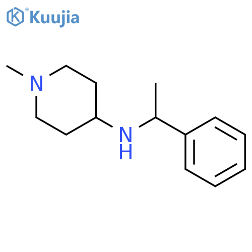 1-methyl-N-(1-phenylethyl)piperidin-4-amine structure
