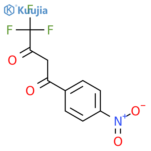 4,4,4-trifluoro-1-(4-nitrophenyl)butane-1,3-dione structure