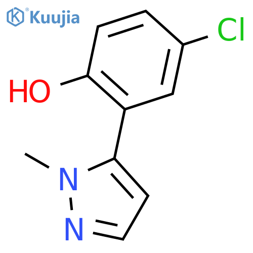 4-Chloro-2-(1-methyl-1H-pyrazol-5-yl)phenol structure