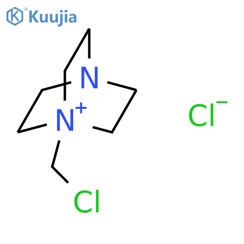 4-Aza-1-azoniabicyclo[2.2.2]octane, 1-(chloromethyl)-, chloride structure