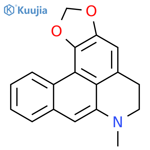5H-Benzo[g]-1,3-benzodioxolo[6,5,4-de]quinoline,6,7-dihydro-7-methyl- structure