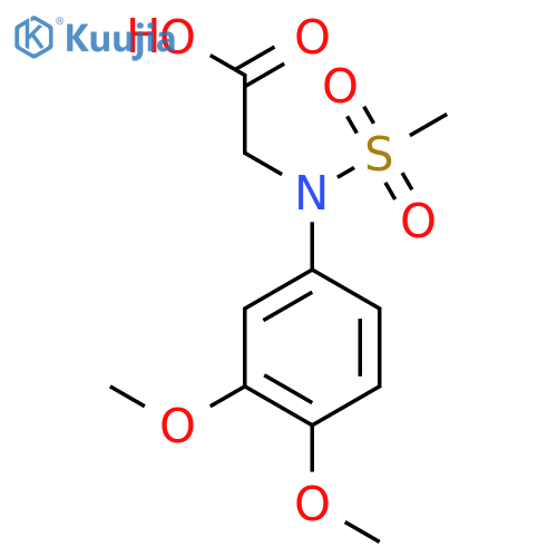 N-(3,4-Dimethoxyphenyl)-N-(methylsulfonyl)glycine structure