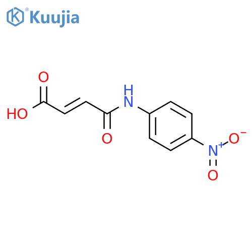 (2E)-4-[(4-nitrophenyl)amino]-4-oxobut-2-enoic acid structure