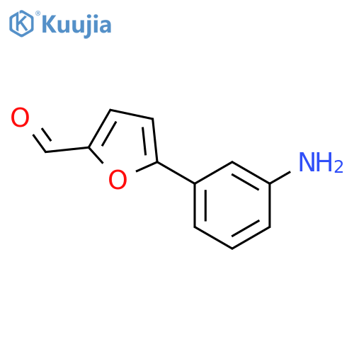 2-Furancarboxaldehyde, 5-(3-aminophenyl)- structure