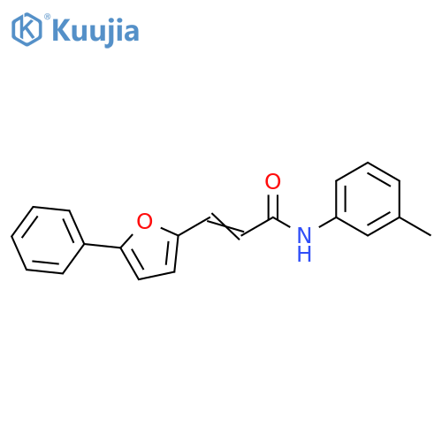 (2E)-N-(3-methylphenyl)-3-(5-phenylfuran-2-yl)prop-2-enamide structure