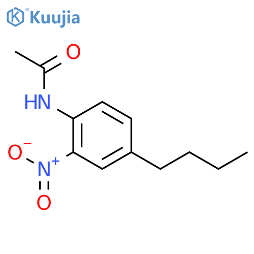 Acetamide,N-(4-butyl-2-nitrophenyl)- structure