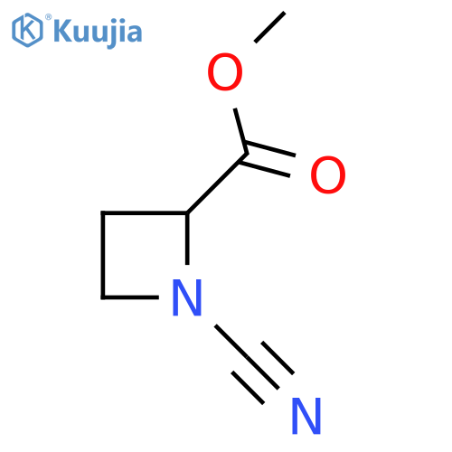 2-Azetidinecarboxylicacid, 1-cyano-, methyl ester structure