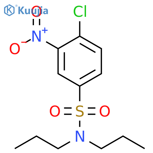 4-chloro-3-nitro-N,N-dipropylbenzene-1-sulfonamide structure