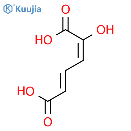 2,4-Hexadienedioic acid, 2-hydroxy- structure