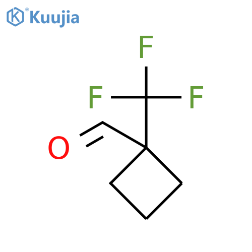 1-(trifluoromethyl)cyclobutane-1-carbaldehyde structure