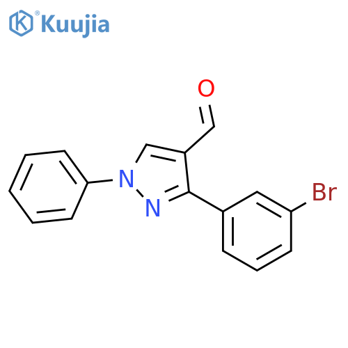 3-(3-bromophenyl)-1-phenyl-1H-pyrazole-4-carbaldehyde structure