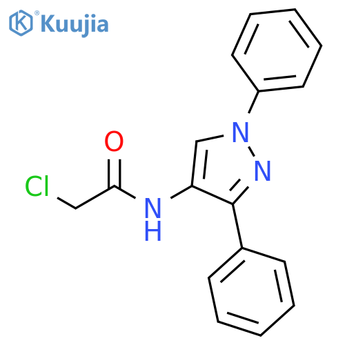 2-Chloro-N-(1,3-diphenyl-1H-pyrazol-4-yl)acetamide structure