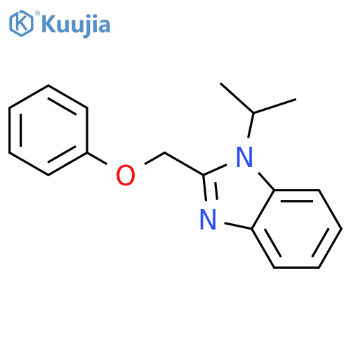 2-(phenoxymethyl)-1-(propan-2-yl)-1H-1,3-benzodiazole structure