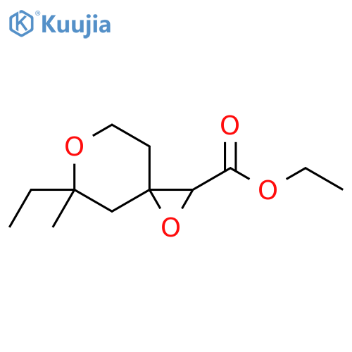 1,6-Dioxaspiro[2.5]octane-2-carboxylic acid, 5-ethyl-5-methyl-, ethyl ester structure