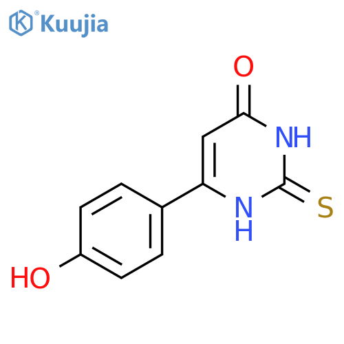 6-(4-Hydroxyphenyl)-2-thioxo-2,3-dihydropyrimidin-4(1H)-one structure
