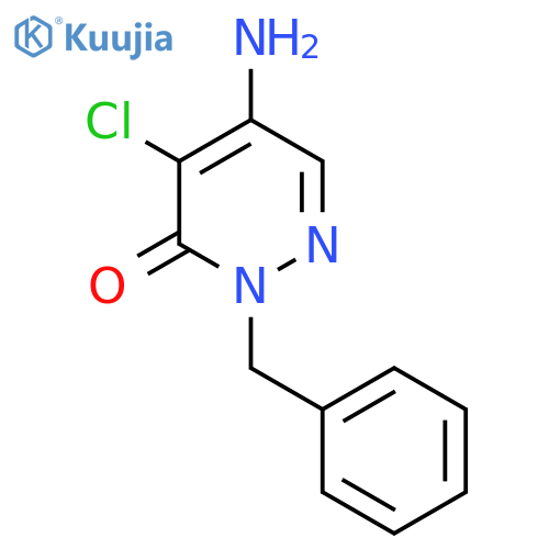 5-Amino-2-benzyl-4-chloro-2,3-dihydropyridazin-3-one structure