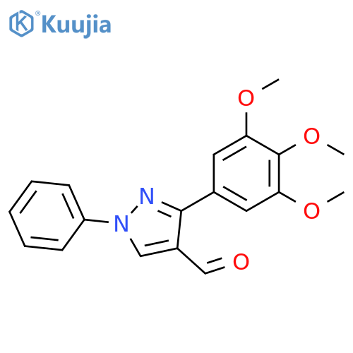 1H-Pyrazole-4-carboxaldehyde, 1-phenyl-3-(3,4,5-trimethoxyphenyl)- structure