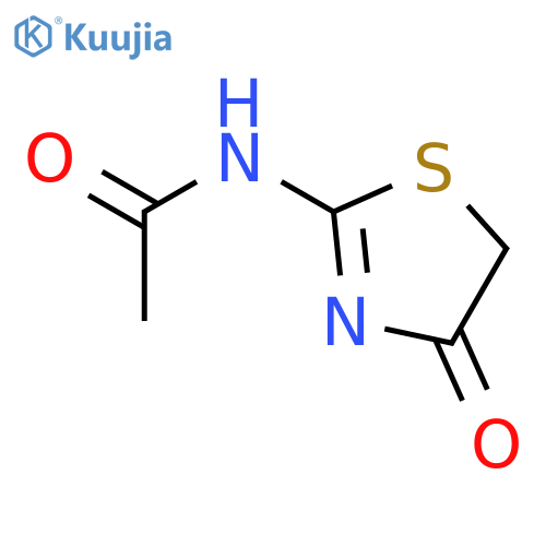 N-(4-oxo-4,5-dihydro-1,3-thiazol-2-yl)acetamide structure