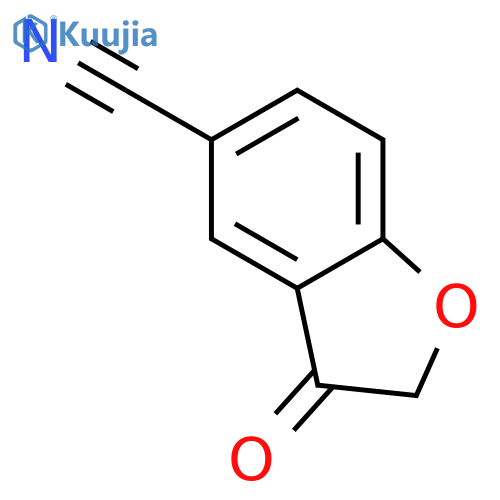 5-Benzofurancarbonitrile,  2,3-dihydro-3-oxo- structure