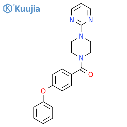 2-4-(4-phenoxybenzoyl)piperazin-1-ylpyrimidine structure