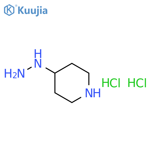 4-hydrazinylpiperidine dihydrochloride structure