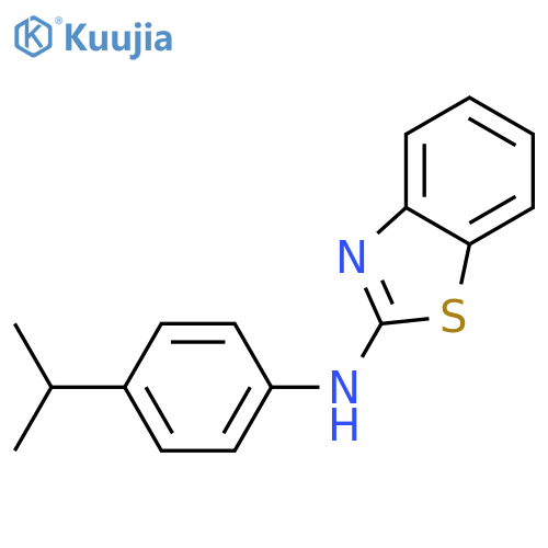 N-4-(Propan-2-yl)phenyl-1,3-benzothiazol-2-amine structure
