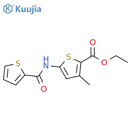 ethyl 3-methyl-5-(thiophene-2-amido)thiophene-2-carboxylate structure