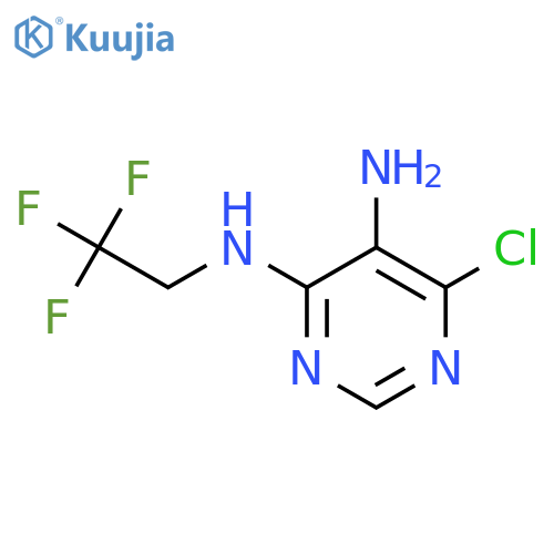 6-CHLORO-N4-(2,2,2-TRIFLUOROETHYL)PYRIMIDINE-4,5-DIAMINE structure